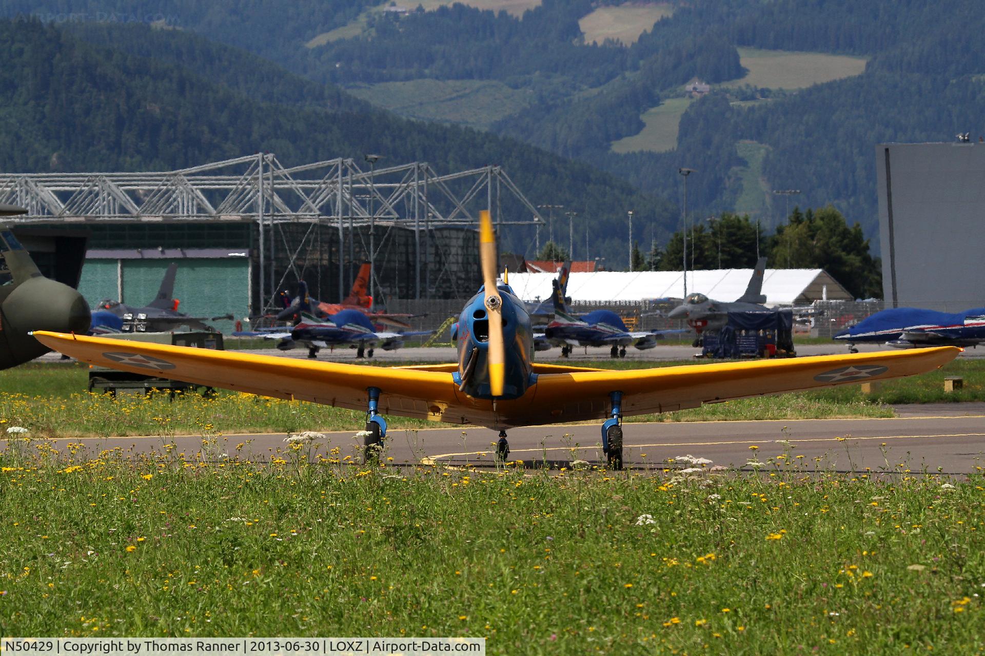 N50429, 1943 Fairchild M-62A C/N T43-5205, Red Bull M-62A