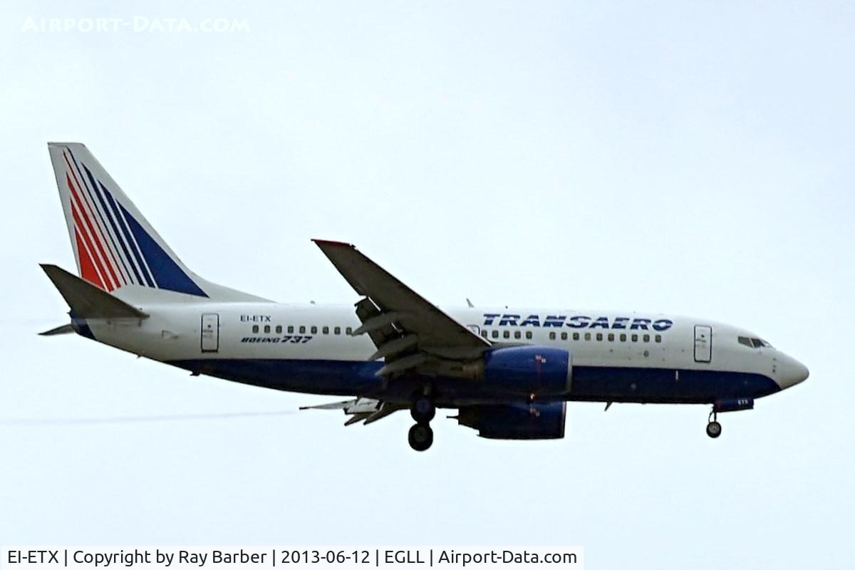 EI-ETX, 2005 Boeing 737-7Q8 C/N 29359, Boeing 737-7Q8 [29359] (Transaero Airlines) Home~G 12/06/2013