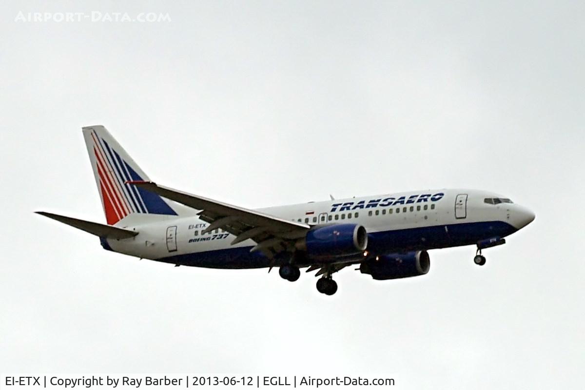 EI-ETX, 2005 Boeing 737-7Q8 C/N 29359, Boeing 737-7Q8 [29359] (Transaero Airlines) Home~G 12/06/2013