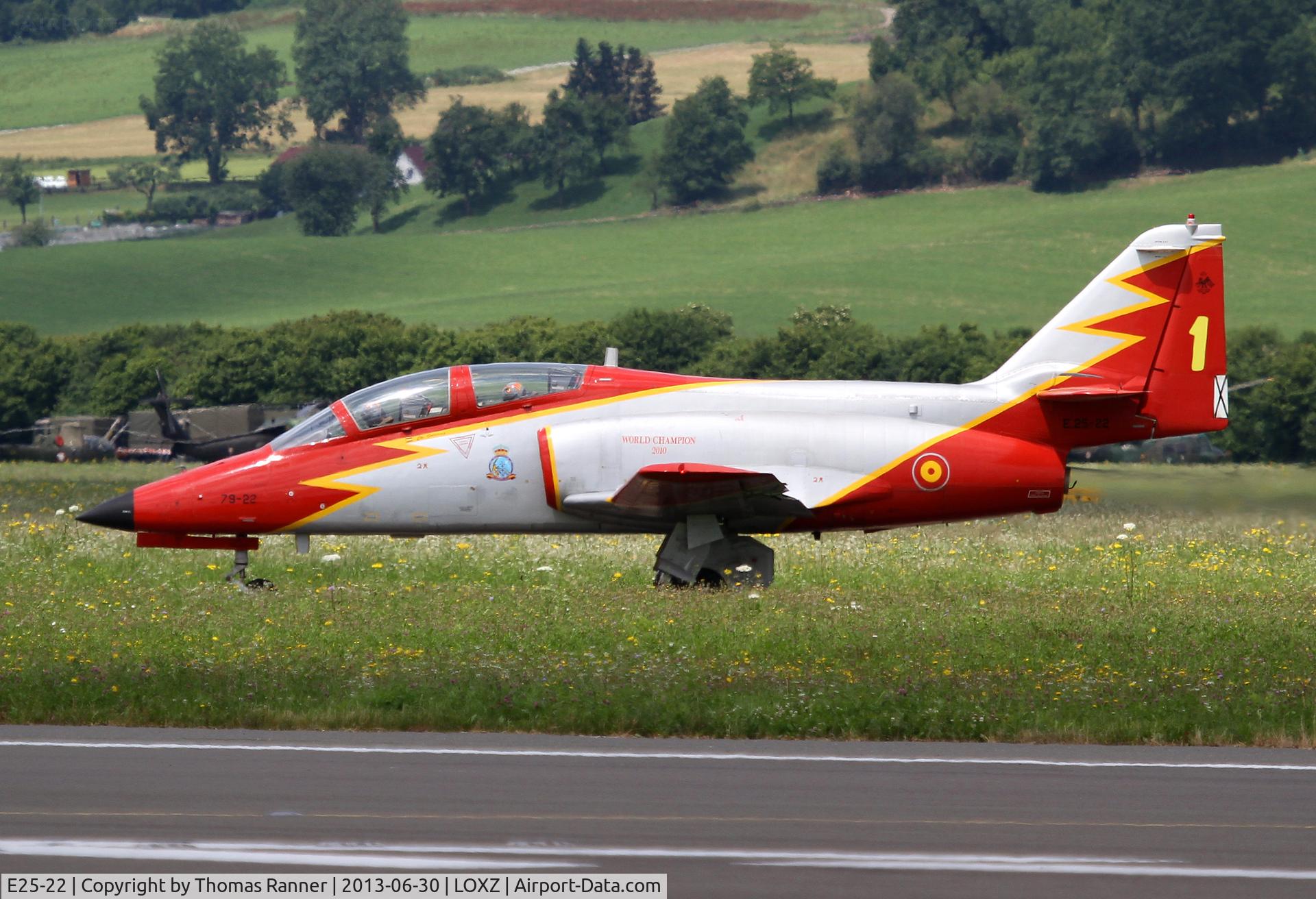 E25-22, CASA C-101EB Aviojet C/N EB01-22-022, Patrulla Aguila Casa C-101EB