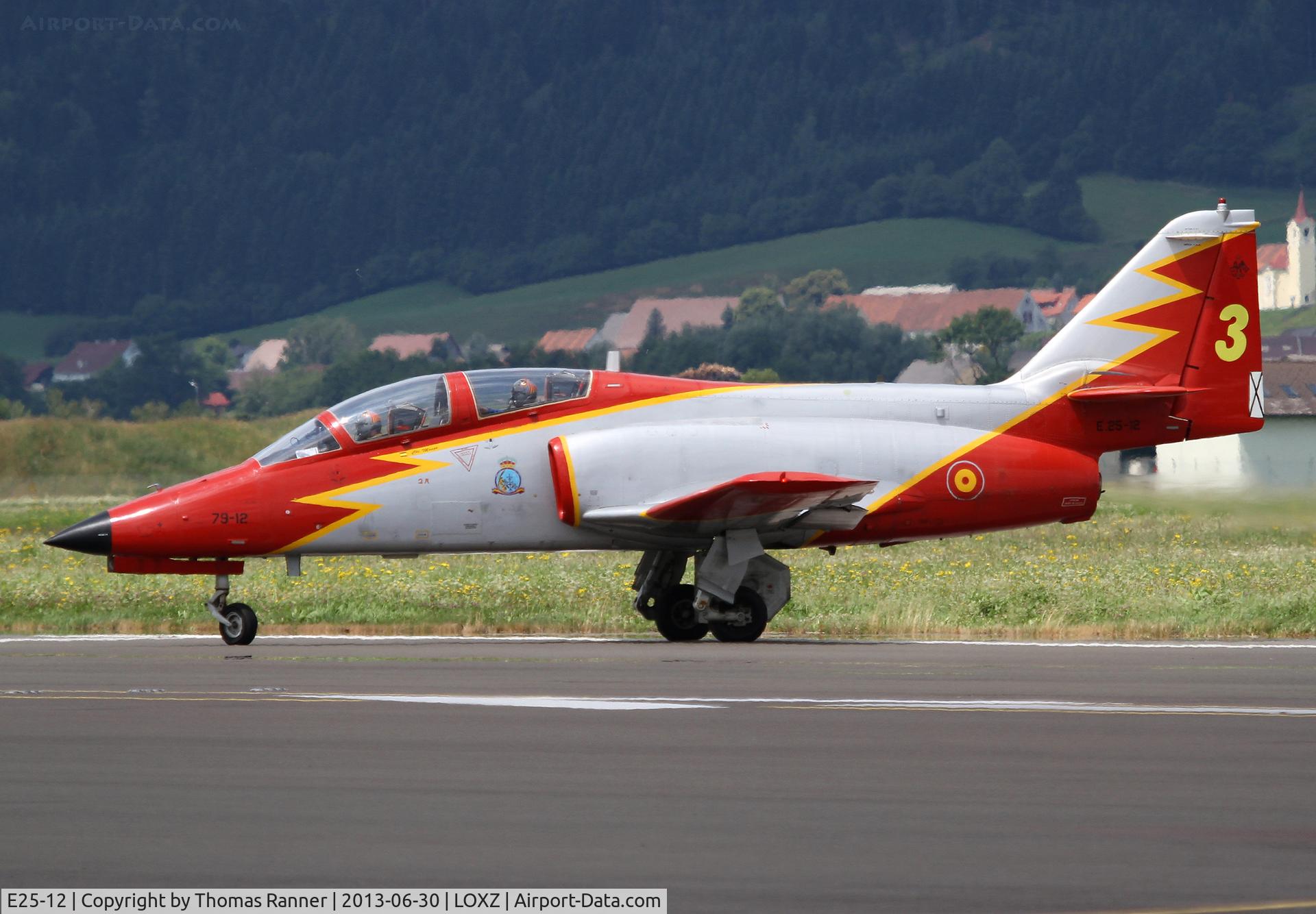 E25-12, CASA C-101EB Aviojet C/N EB01-12-012, Patrulla Aguila Casa C-101EB