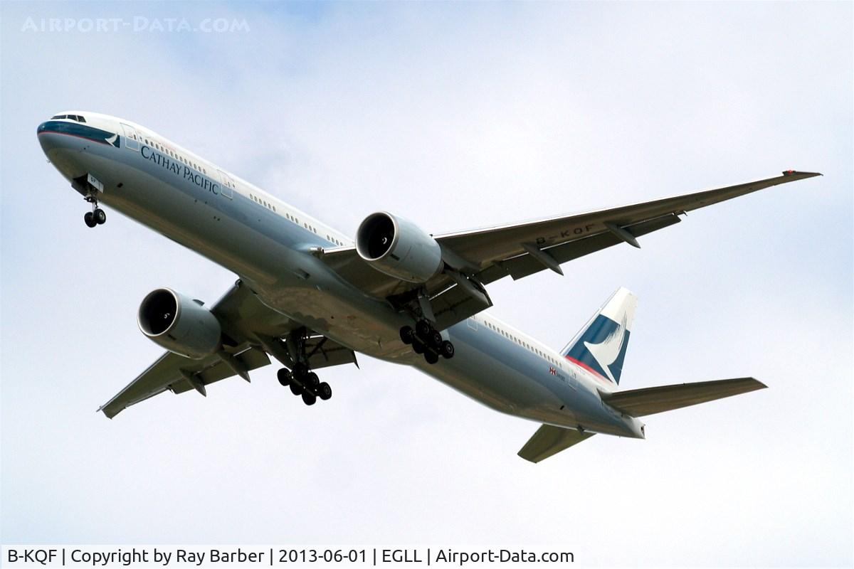 B-KQF, 2013 Boeing 777-367/ER C/N 41428, Boeing 777-367ER [41428] (Cathay Pacific Airlines) Home~G 01/06/2013. On approach 27R.