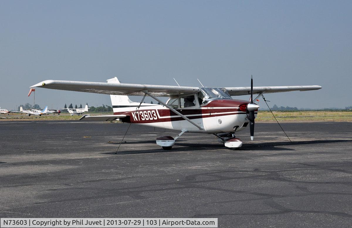 N73603, 1976 Cessna 172M C/N 17267572, Parked at Lodi, California Airport.