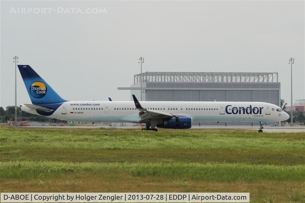 D-ABOE, 1999 Boeing 757-330 C/N 29012, From AYT down to rwy 26R...