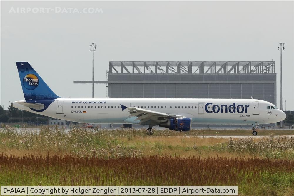 D-AIAA, 2001 Airbus A321-211 C/N 1607, Roll out to the end along apron 3....