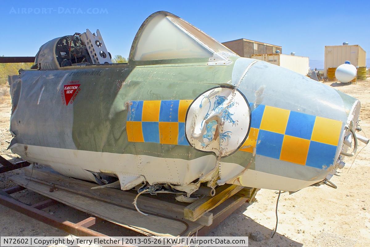 N72602, 1956 Hawker Hunter FM.4 C/N G9-434, At Milestones of Flight Museum at Lancaster CA