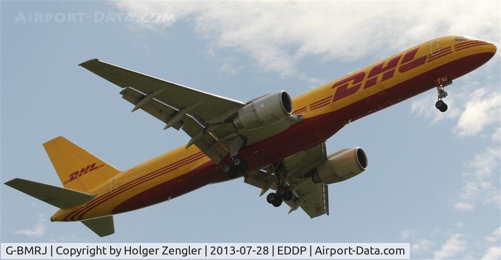 G-BMRJ, 1989 Boeing 757-236/SF C/N 24268, Final approach for rwy 26R...