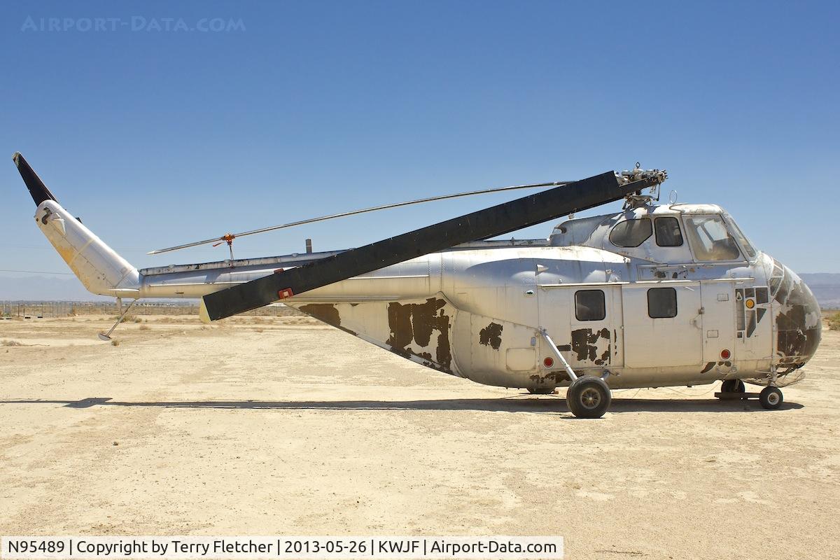 N95489, 1955 Sikorsky UH-19D Chickasaw C/N 55-4943, At Milestones of Flight Museum at Lancaster CA