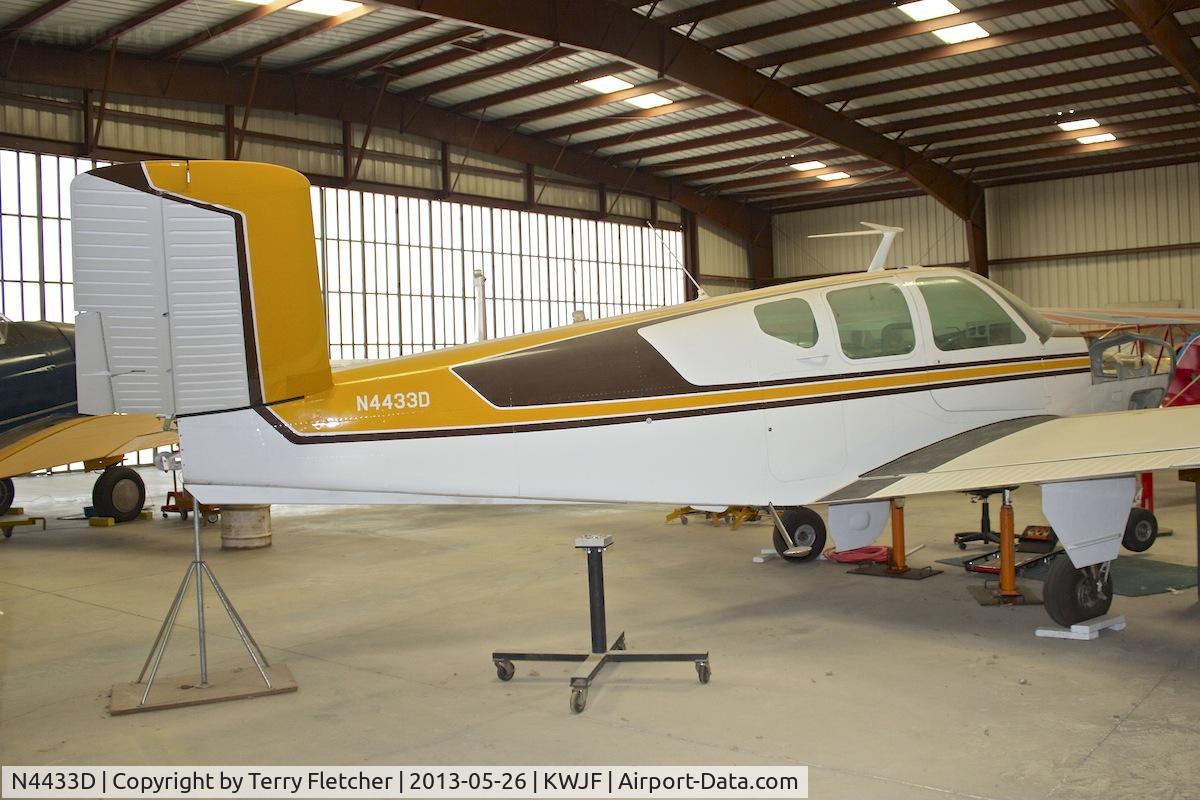 N4433D, 1956 Beech G35 Bonanza C/N D-4578, At Milestones of Flight Museum at Lancaster CA