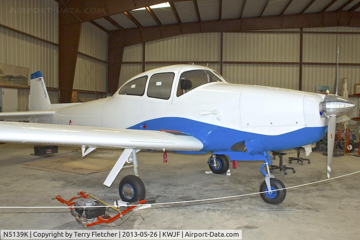 N5139K, 1950 Ryan NAVION A C/N NAV-4-2039, At Milestones of Flight Museum at Lancaster CA