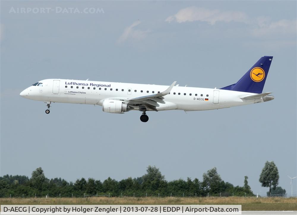 D-AECG, 2010 Embraer 190LR (ERJ-190-100LR) C/N 19000368, Noon shuttle from FRA....