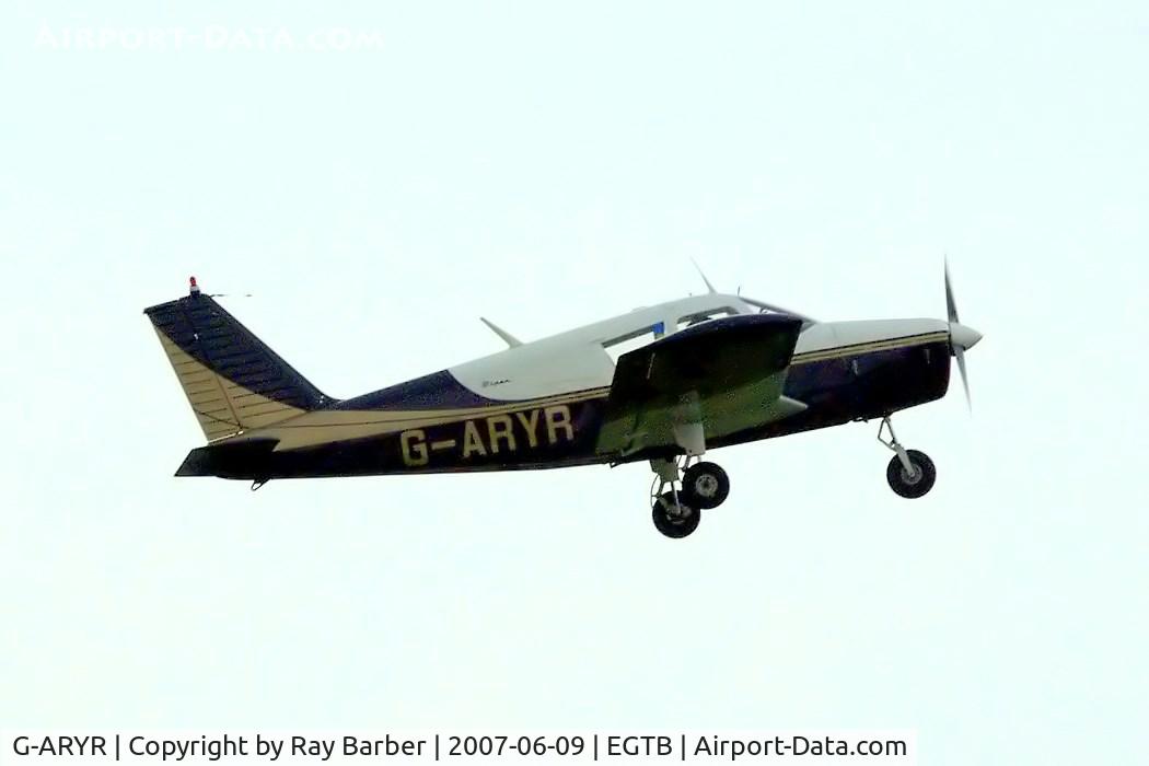 G-ARYR, 1962 Piper PA-28-180 Cherokee C/N 28-770, Piper PA-28-180 Cherokee B [28-770] Booker~G 09/06/2007