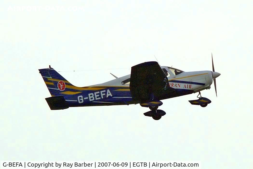 G-BEFA, 1976 Piper PA-28-151 Cherokee Warrior C/N 28-7615416, Piper PA-28-151 Cherokee Warrior [28-7615416] Booker~G 09/06/2007