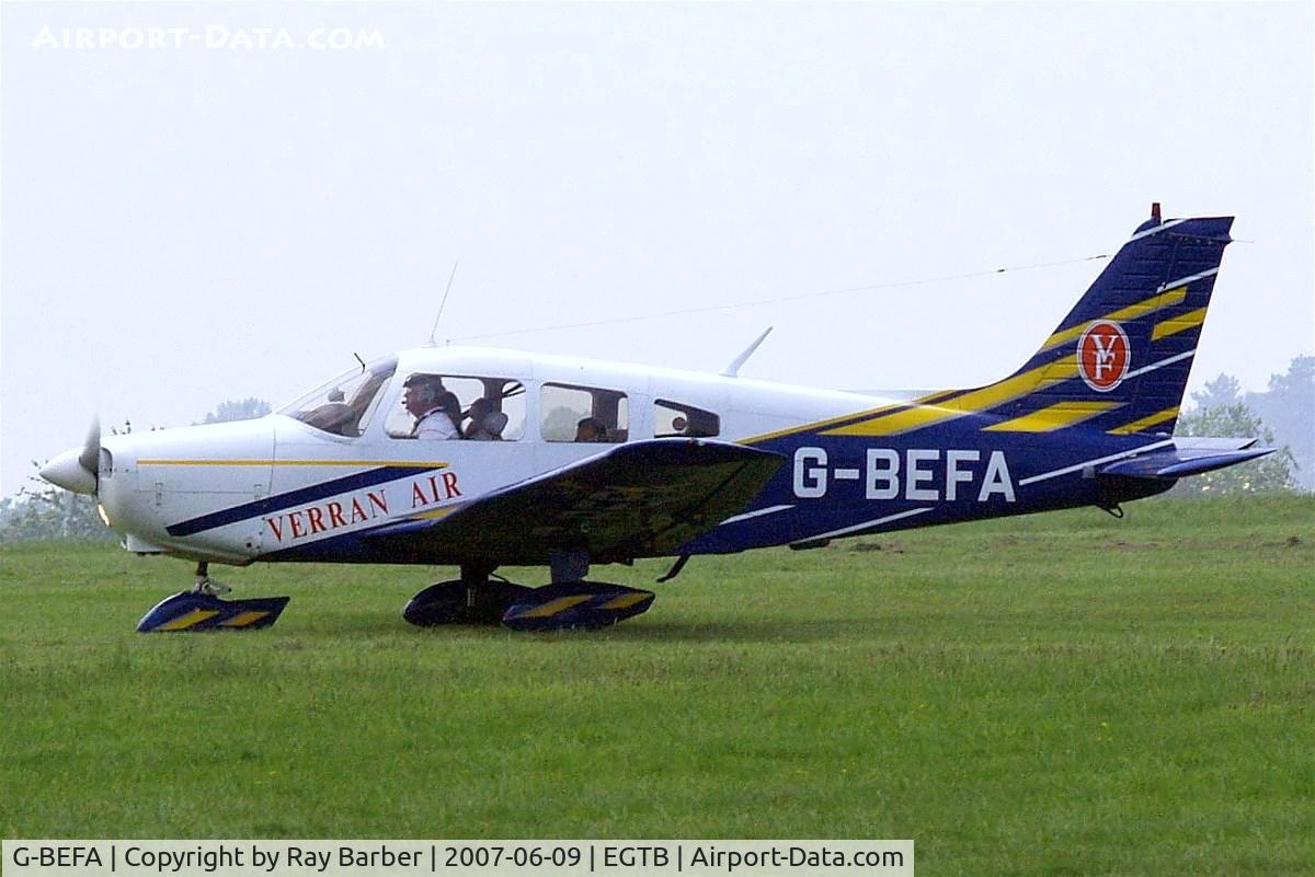 G-BEFA, 1976 Piper PA-28-151 Cherokee Warrior C/N 28-7615416, Piper PA-28-151 Cherokee Warrior [28-7615416] Booker~G 09/06/2007