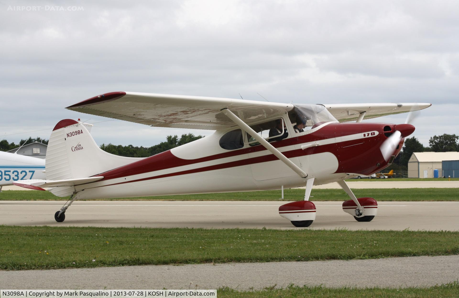 N3098A, 1953 Cessna 170B C/N 25742, Cessna 170B