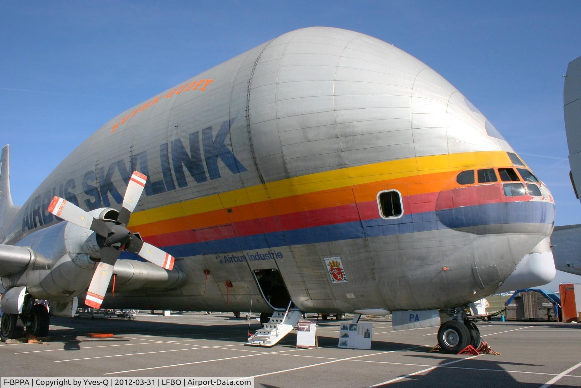 F-BPPA, 1969 Aero Spacelines 377SGT Super Guppy Turbine C/N 0002, Aero-spacelines SUPER GUPPY 377 SGT-201 , Les Ailes Anciennes Museum, Toulouse-Blagnac (LFBO)