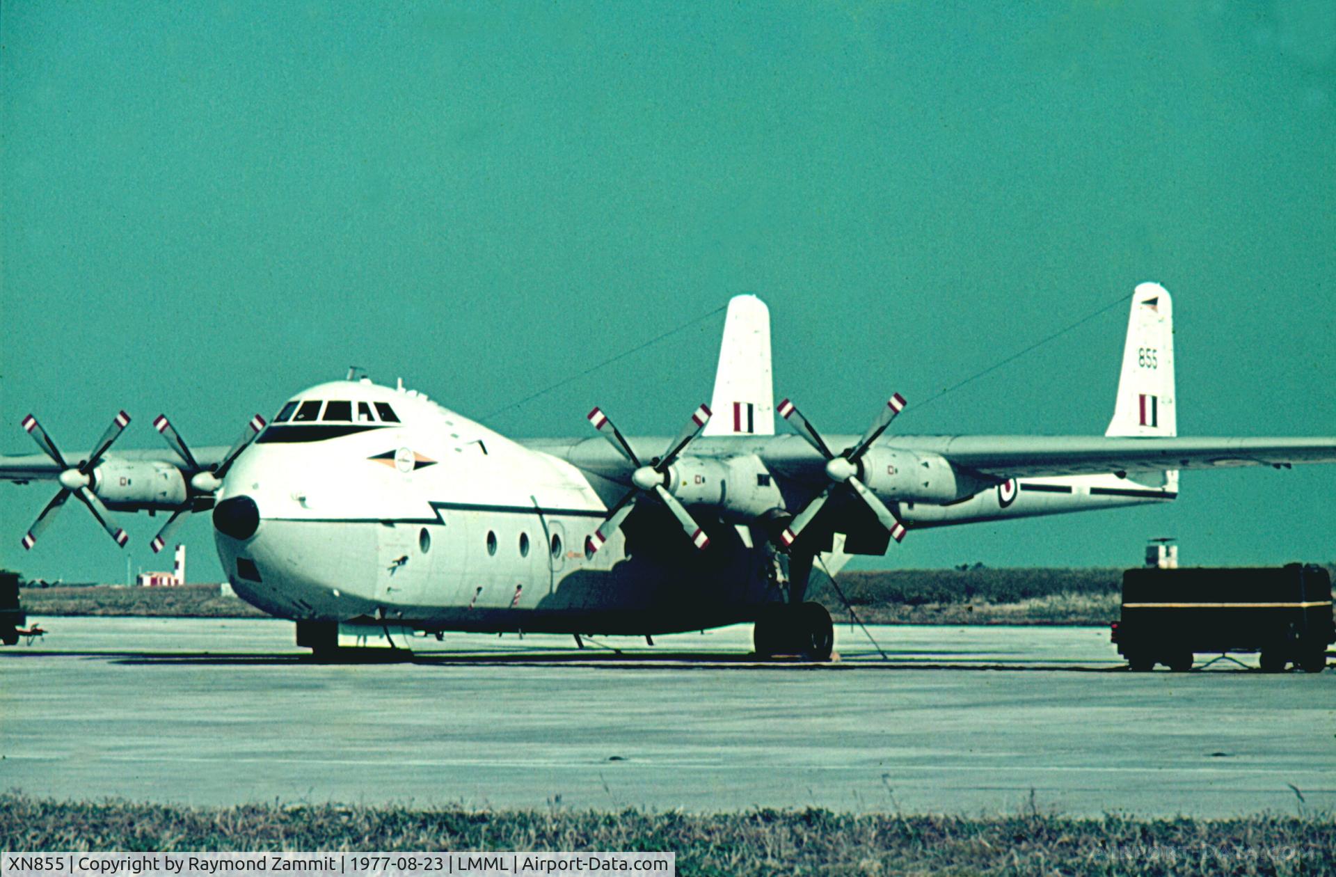 XN855, 1962 Armstrong Whitworth AW-660 Argosy E.1 C/N 6759, Argosy XN855 Royal Air Force