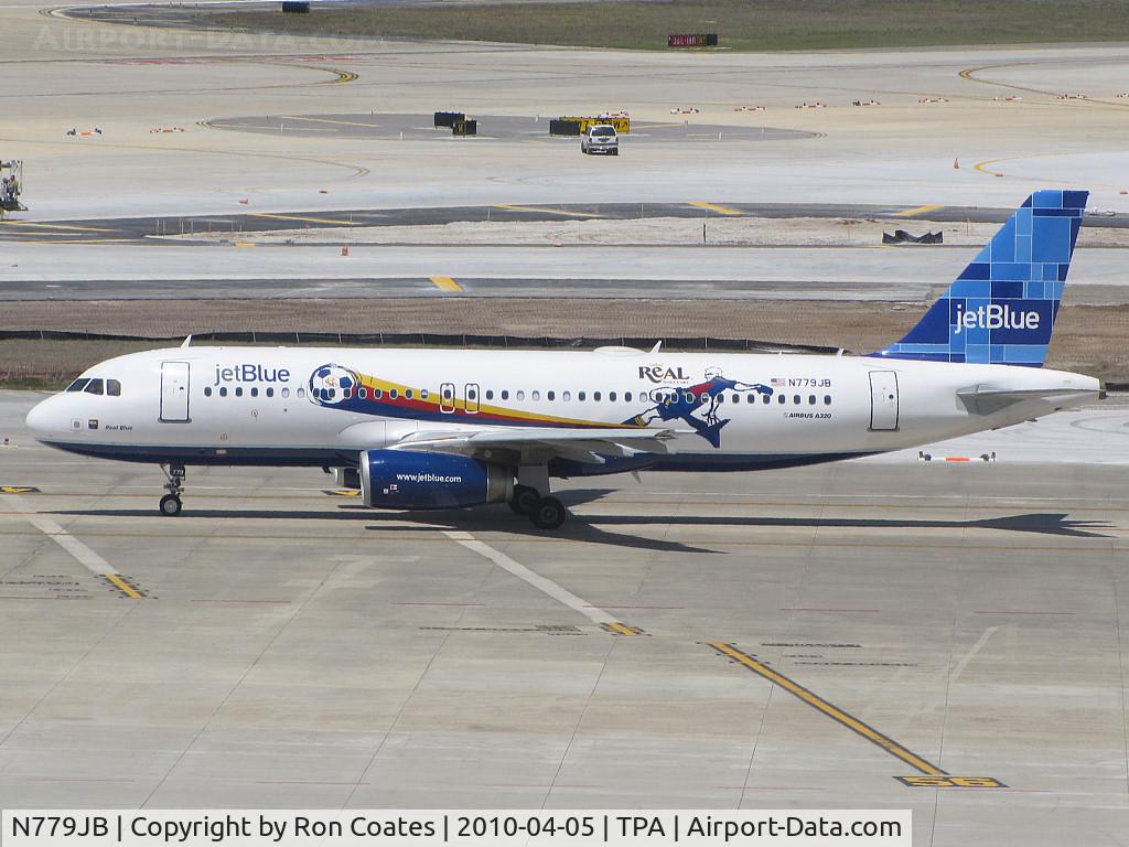 N779JB, 2009 Airbus A320-232 C/N 3811, This 2009 Airbus A320-232 is on taxiway heading to its gate at Tampa