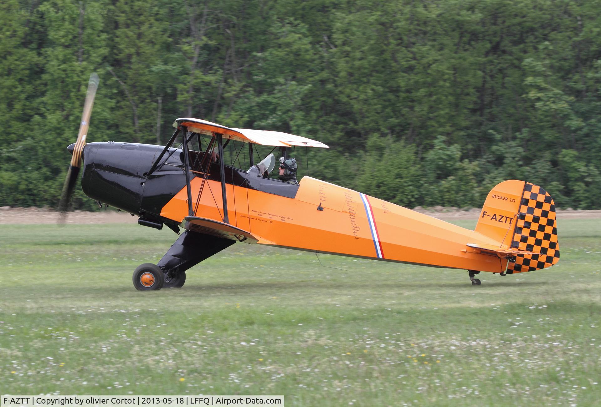 F-AZTT, CASA 1-131E Jungmann C/N 2241, note the Gopro on the helmet !