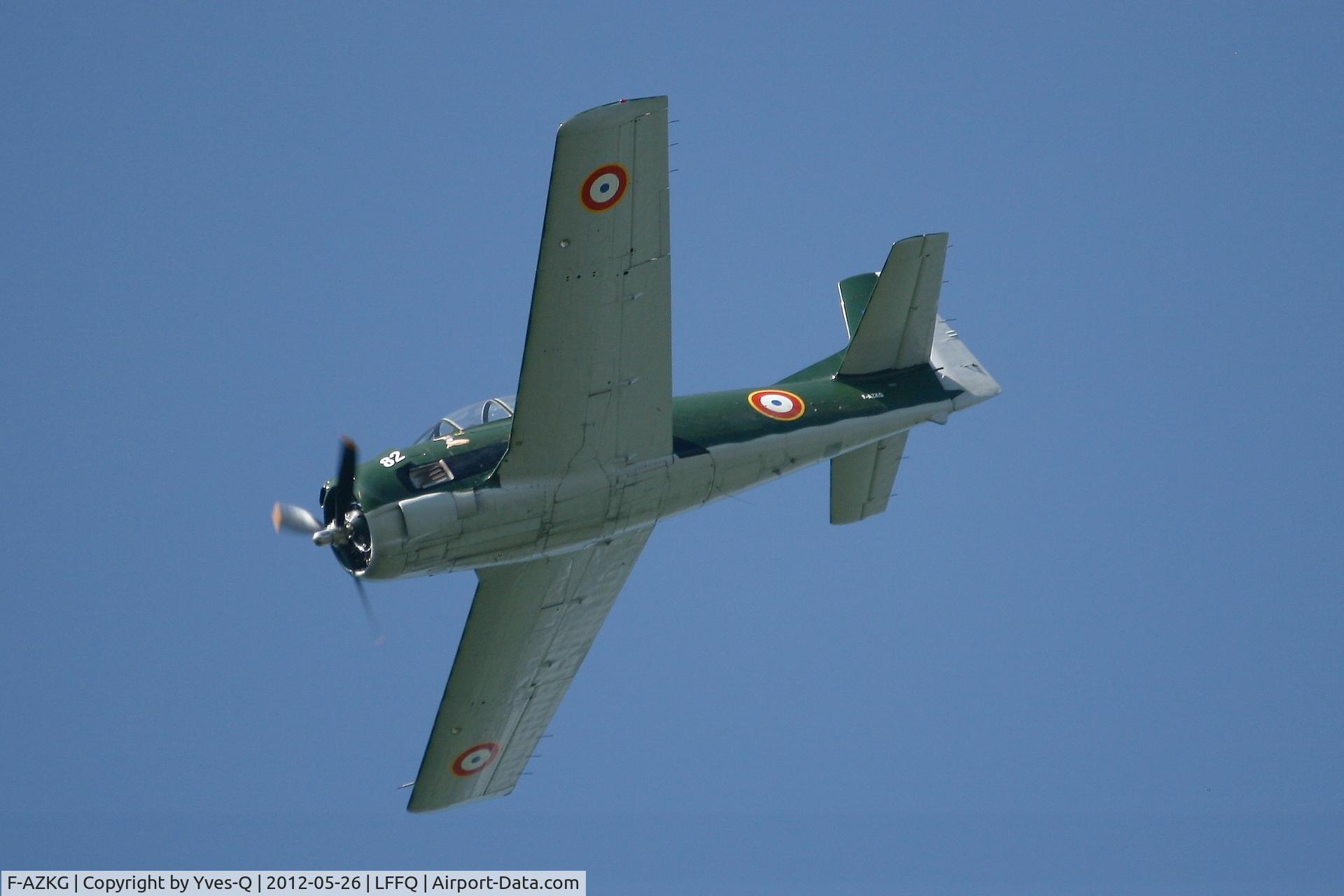F-AZKG, 1951 North American T-28A Fennec C/N 174-111, North American T-28A Fennec, On display, La Ferté Alais Airfield (LFFQ) open day 2012