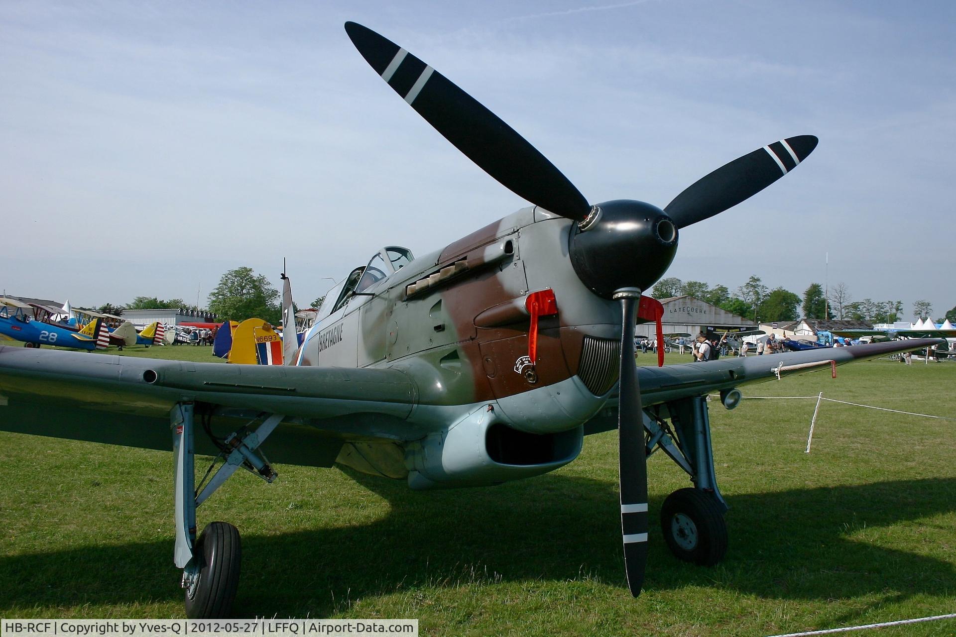 HB-RCF, 1942 Morane-Saulnier D-3801 (MS-412) C/N 194, Morane Saulnier MS-412 (EKW D-3801), Swiss Historic Aircraft Collection, La Ferté-Alais Airfield (LFFQ), La Ferté-Alais Airfield (LFFQ)