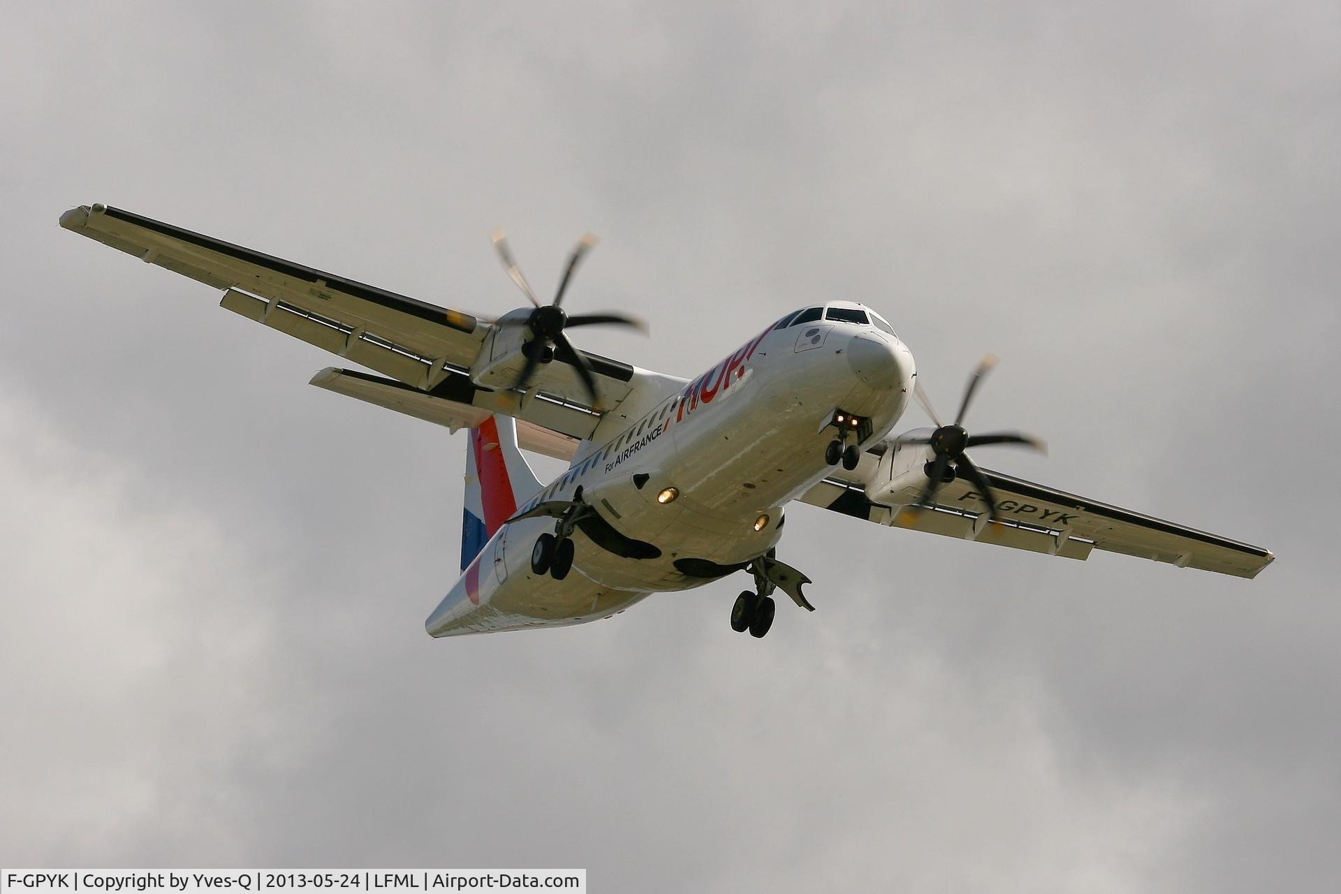 F-GPYK, 1997 ATR 42-500 C/N 537, ATR 42-500, Short approach rwy 31L, Marseille-Marignane Airport (LFML-MRS)