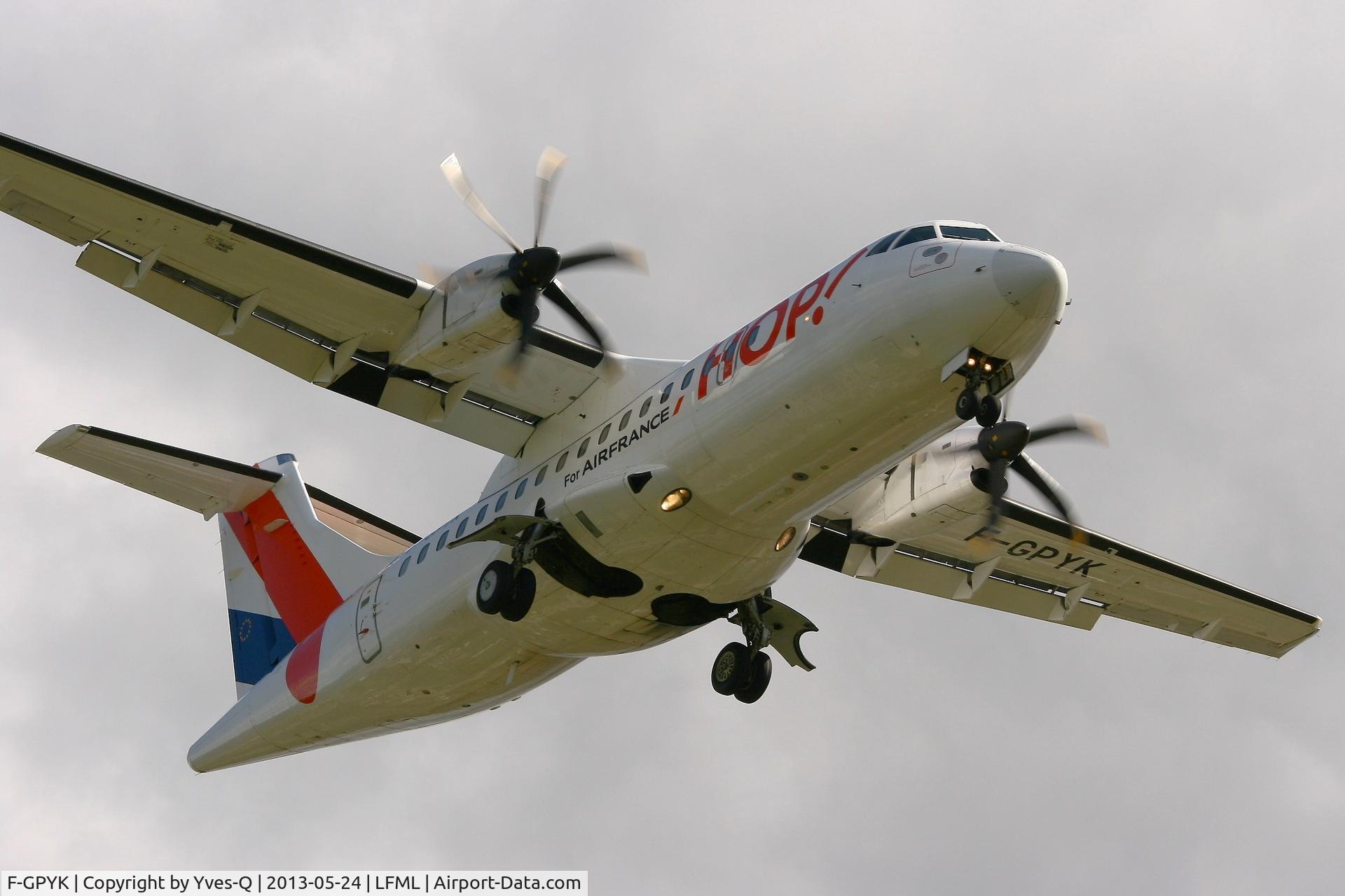 F-GPYK, 1997 ATR 42-500 C/N 537, ATR 42-500, Short approach rwy 31L, Marseille-Marignane Airport (LFML-MRS)
