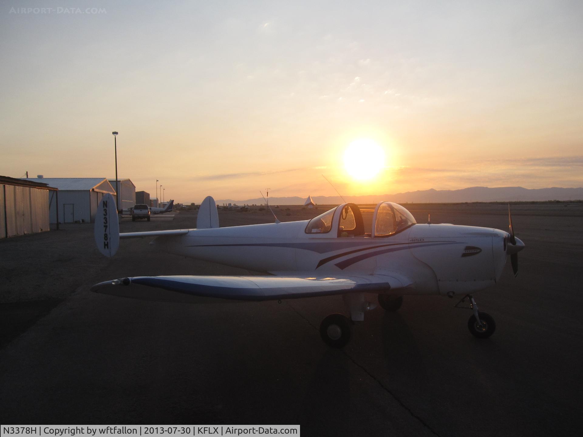 N3378H, 1946 Erco 415D Ercoupe C/N 4003, Sunrise at Fallon Muni