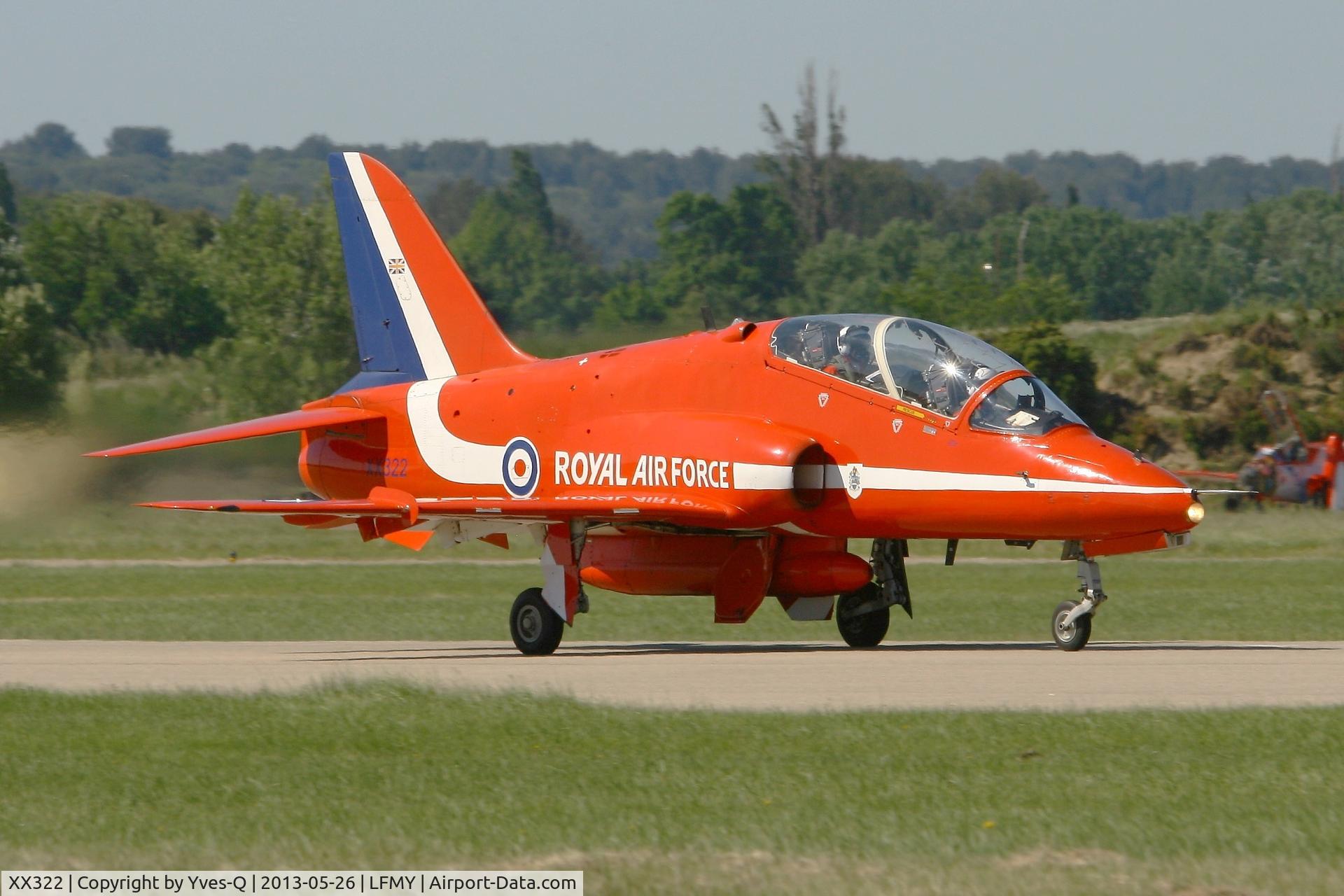 XX322, 1980 Hawker Siddeley Hawk T.1A C/N 165/312147, Hawker Siddeley Hawk T.1A, Red Arrows, Salon De Provence Air Base 701 (LFMY)