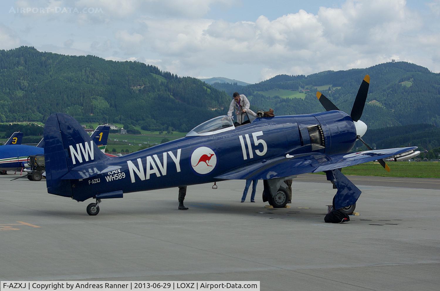 F-AZXJ, 1949 Hawker Sea Fury FB.11 C/N 37733, Sea Fury
