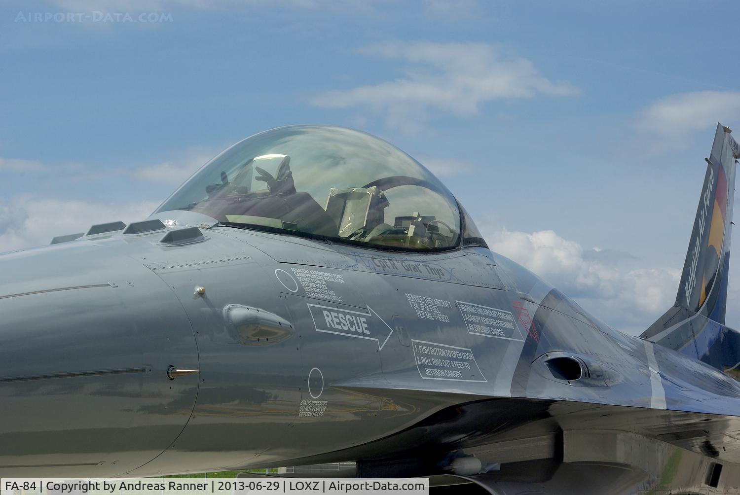 FA-84, 1980 SABCA F-16AM Fighting Falcon C/N 6H-84, Belgian Air Force F-16