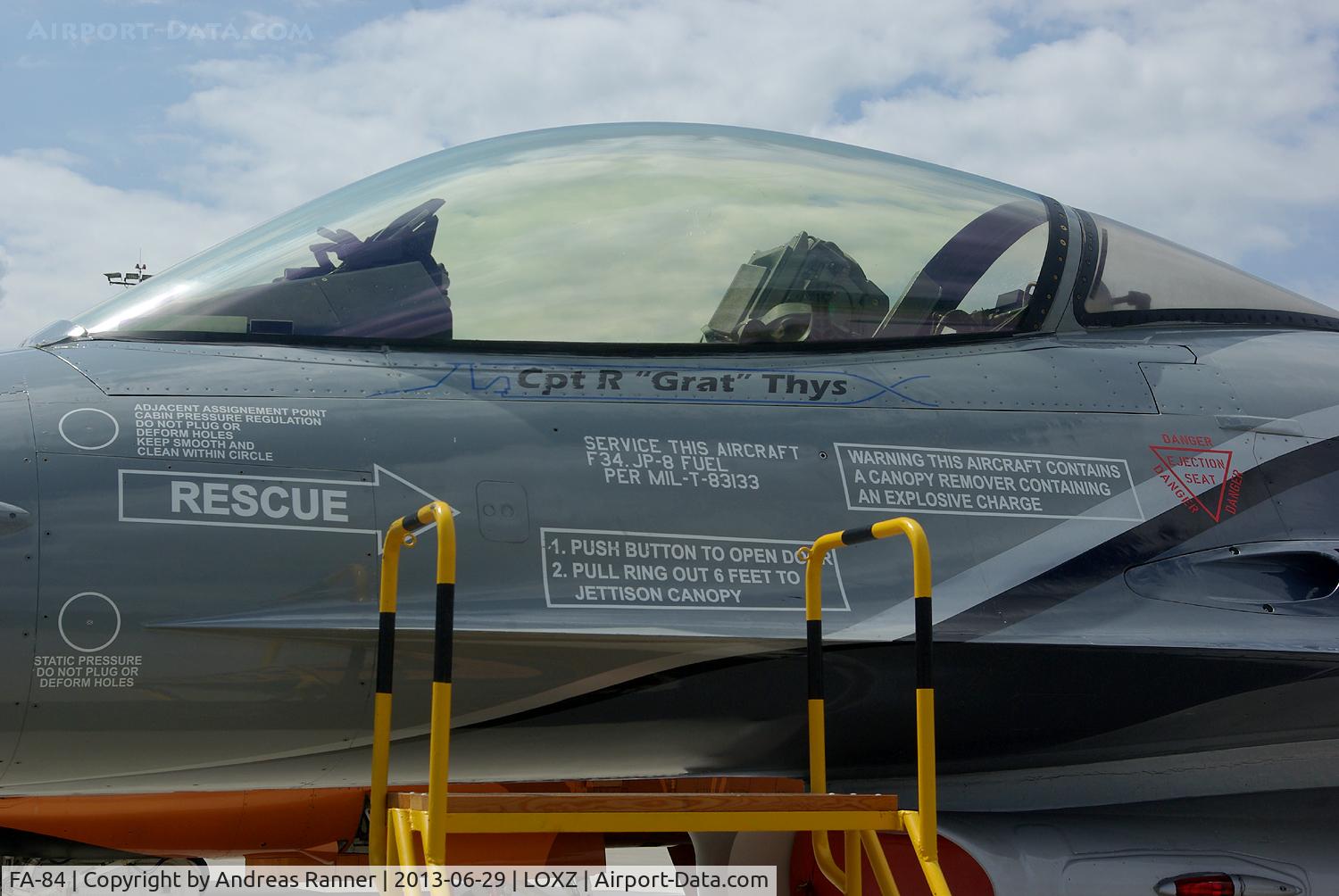 FA-84, 1980 SABCA F-16AM Fighting Falcon C/N 6H-84, Belgian Air Force F-16