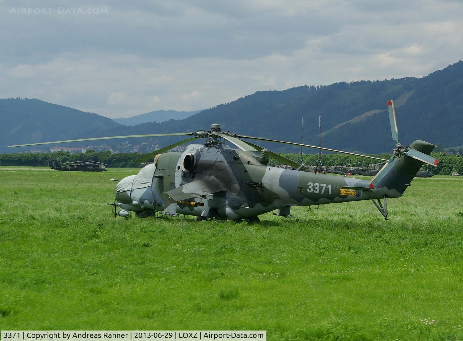 3371, 2006 Mil Mi-35 Hind E C/N 203371, Czech Air Force Mil Mi-35