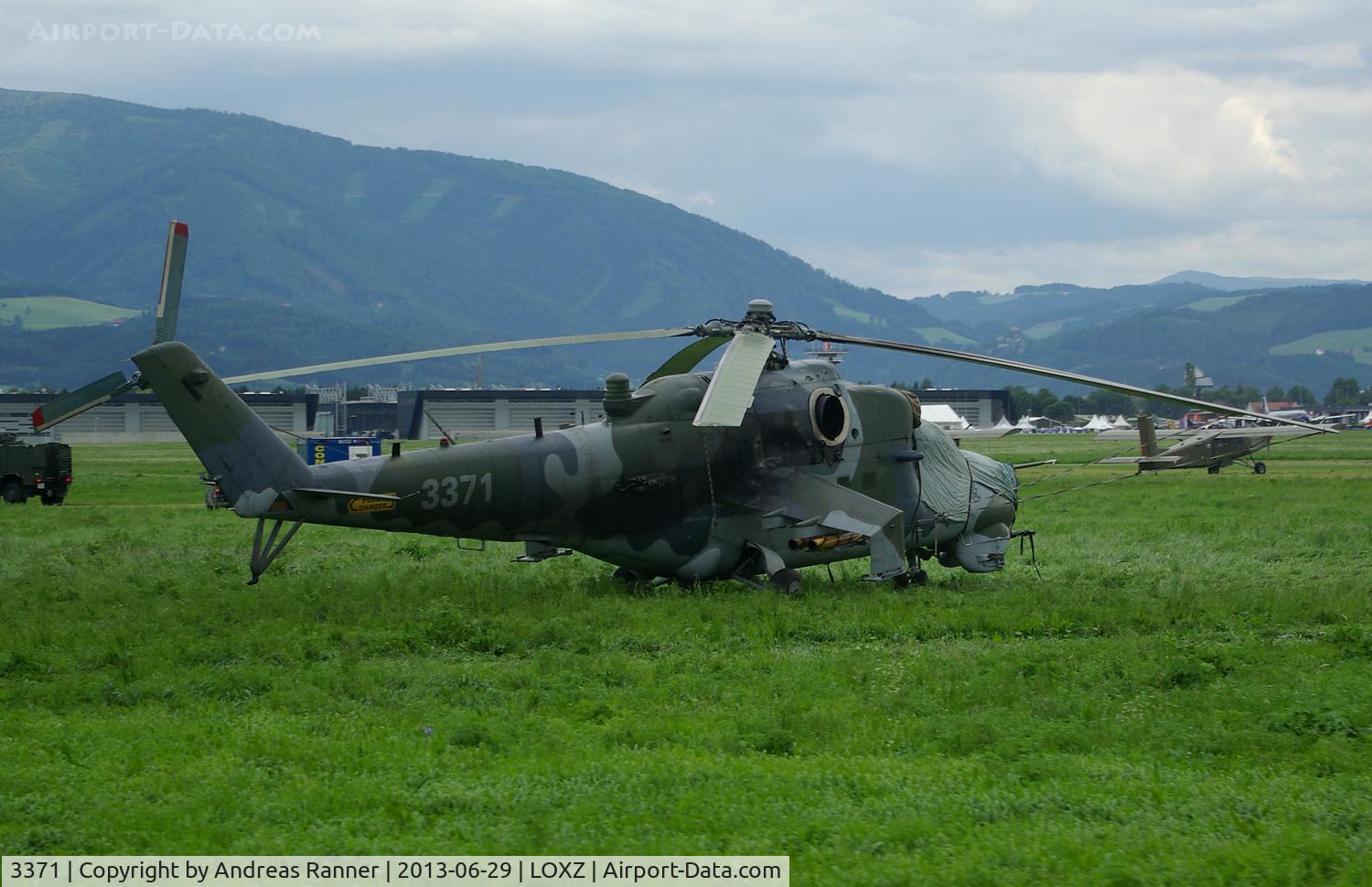 3371, 2006 Mil Mi-35 Hind E C/N 203371, Czech Air Force Mil Mi-35