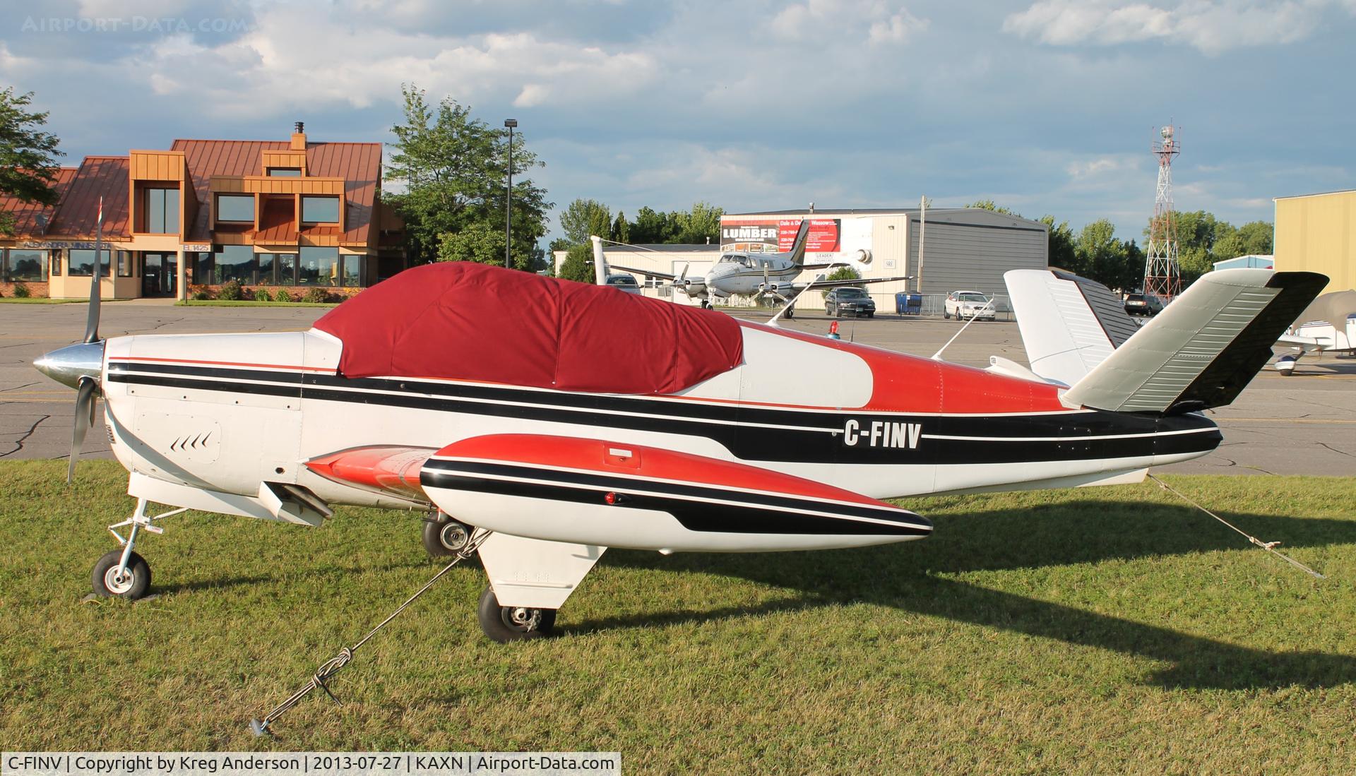 C-FINV, 1960 Beech M35 Bonanza C/N D-6470, Beech M35 Bonanza in overflow parking.