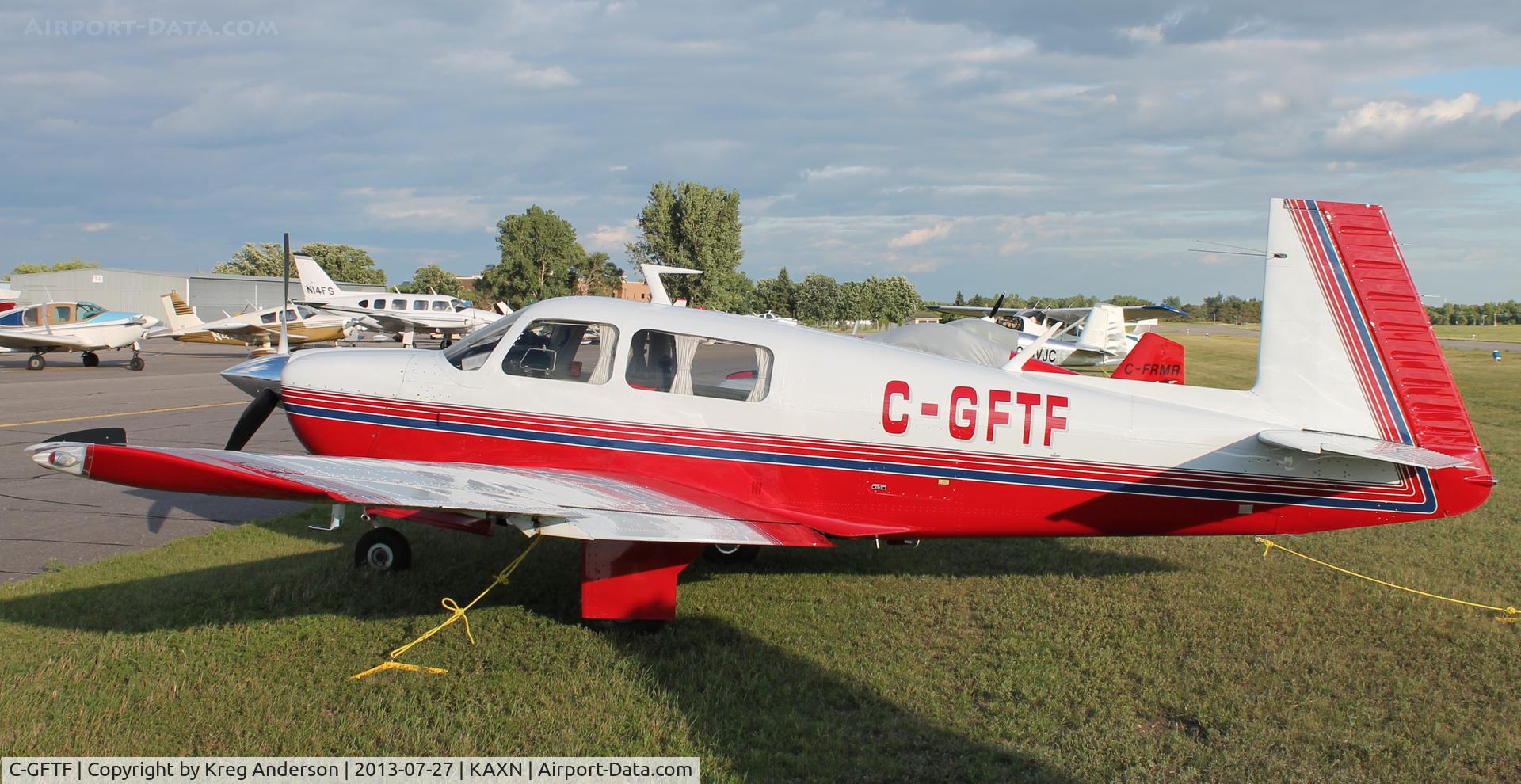 C-GFTF, 1976 Mooney M20F Executive C/N 22-1378, Mooney M20F in overflow parking.