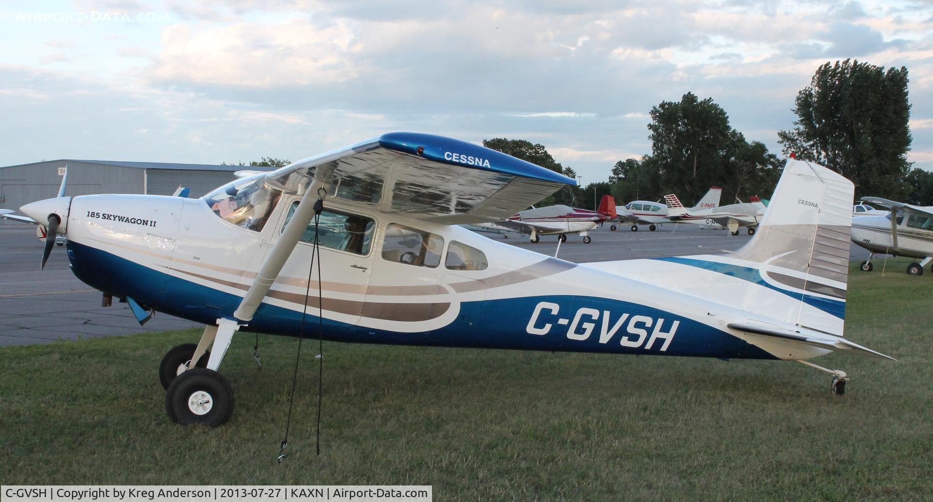 C-GVSH, 1974 Cessna A185F Skywagon 185 C/N 18502442, Cessna A185F Skywagon in overflow parking.