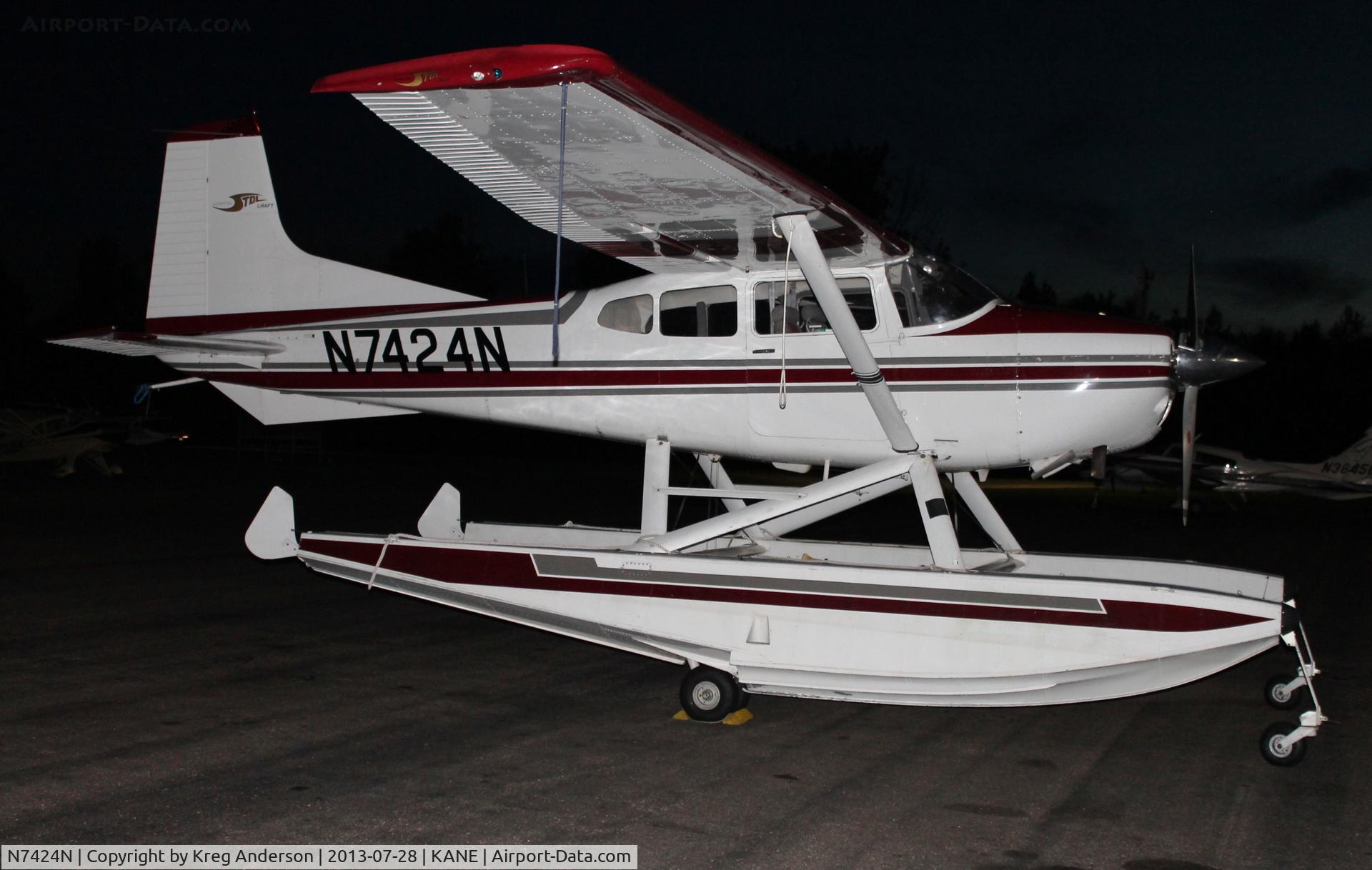 N7424N, 1981 Cessna A185F Skywagon 185 C/N 18504325, Cessna A185F Skywagon on the ramp at Cirrus Flight Ops.