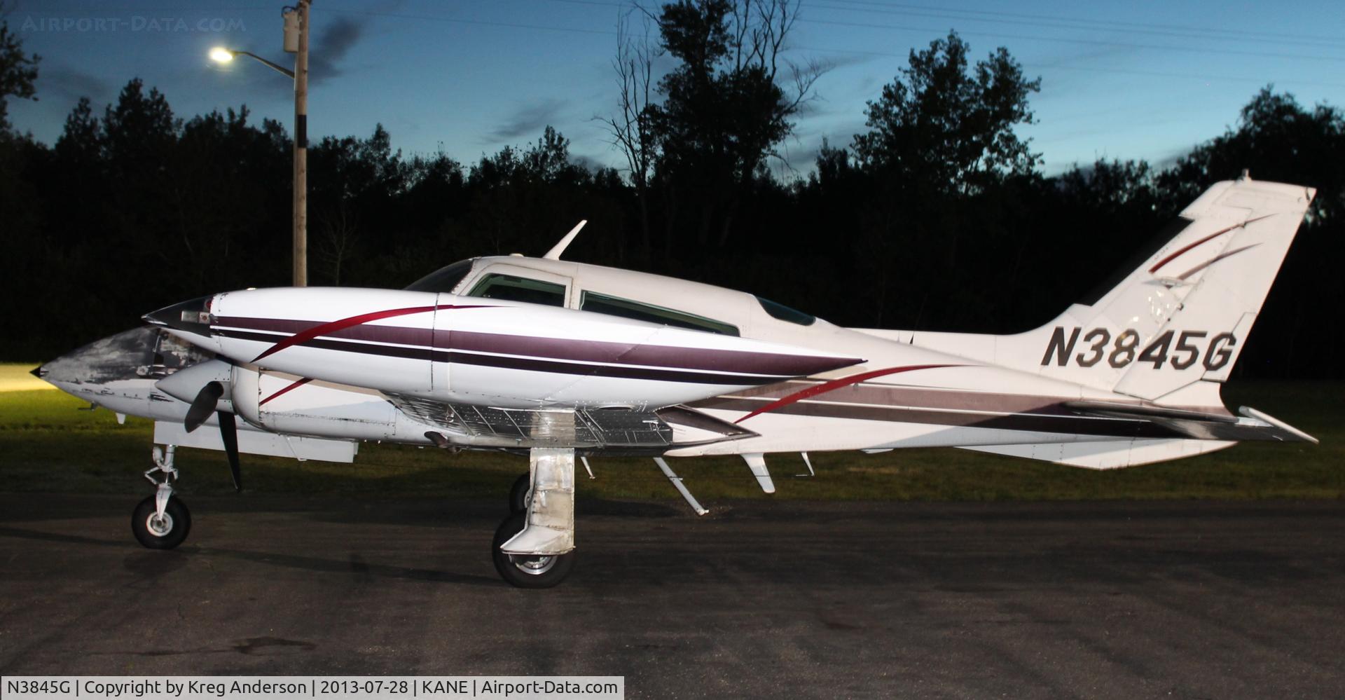 N3845G, Cessna 310R C/N 310R0929, Cessna 310R on the ramp at Cirrus Flight Ops.