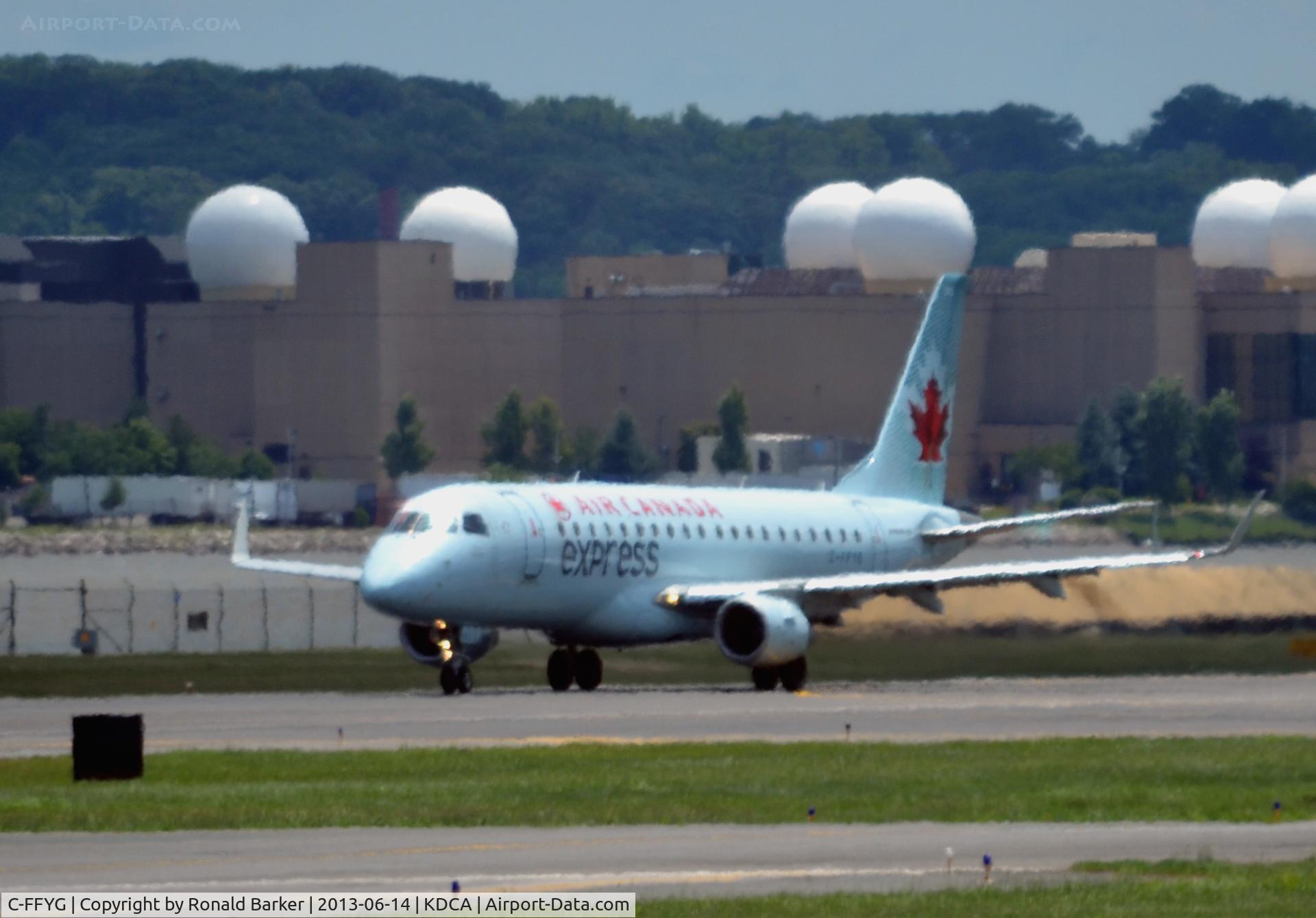 C-FFYG, 2005 Embraer 175SU (ERJ-170-200SU) C/N 17000116, Takeoff DCA