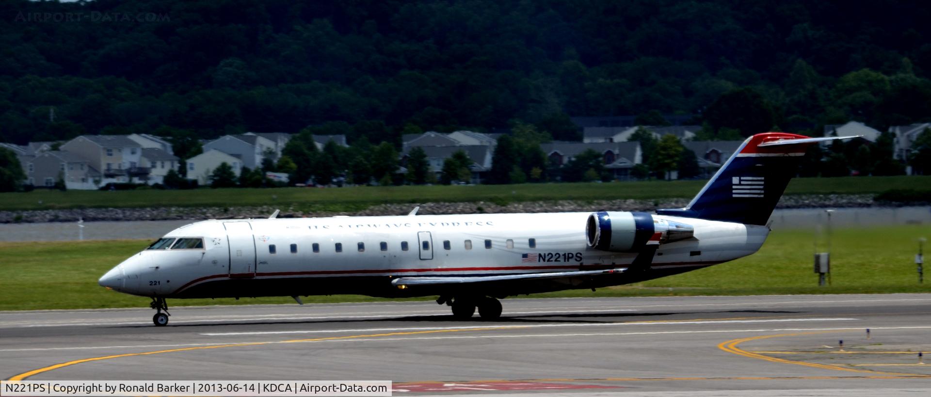 N221PS, 2004 Bombardier CRJ-200LR (CL-600-2B19) C/N 7889, Takeoff DCA