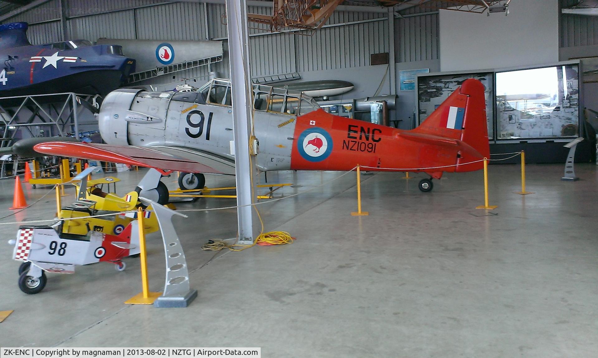 ZK-ENC, North American AT-6D Harvard III C/N 88-16505 (42-84724), In Classic Fighters hangar - excellent museum - just $10 for three hangars and outside exhibits