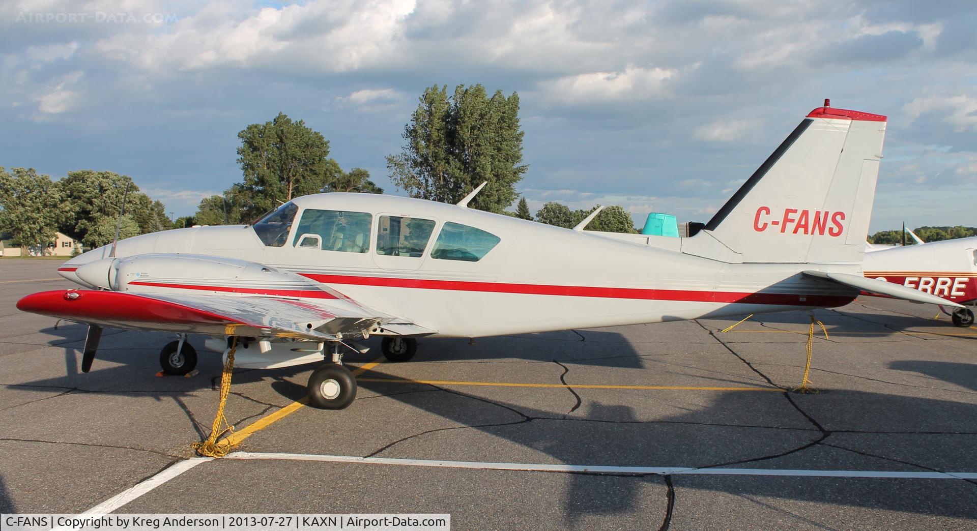 C-FANS, 1979 Piper PA-23-250 Aztec C/N 27-7954081, Piper PA-23-250 Aztec on the line.