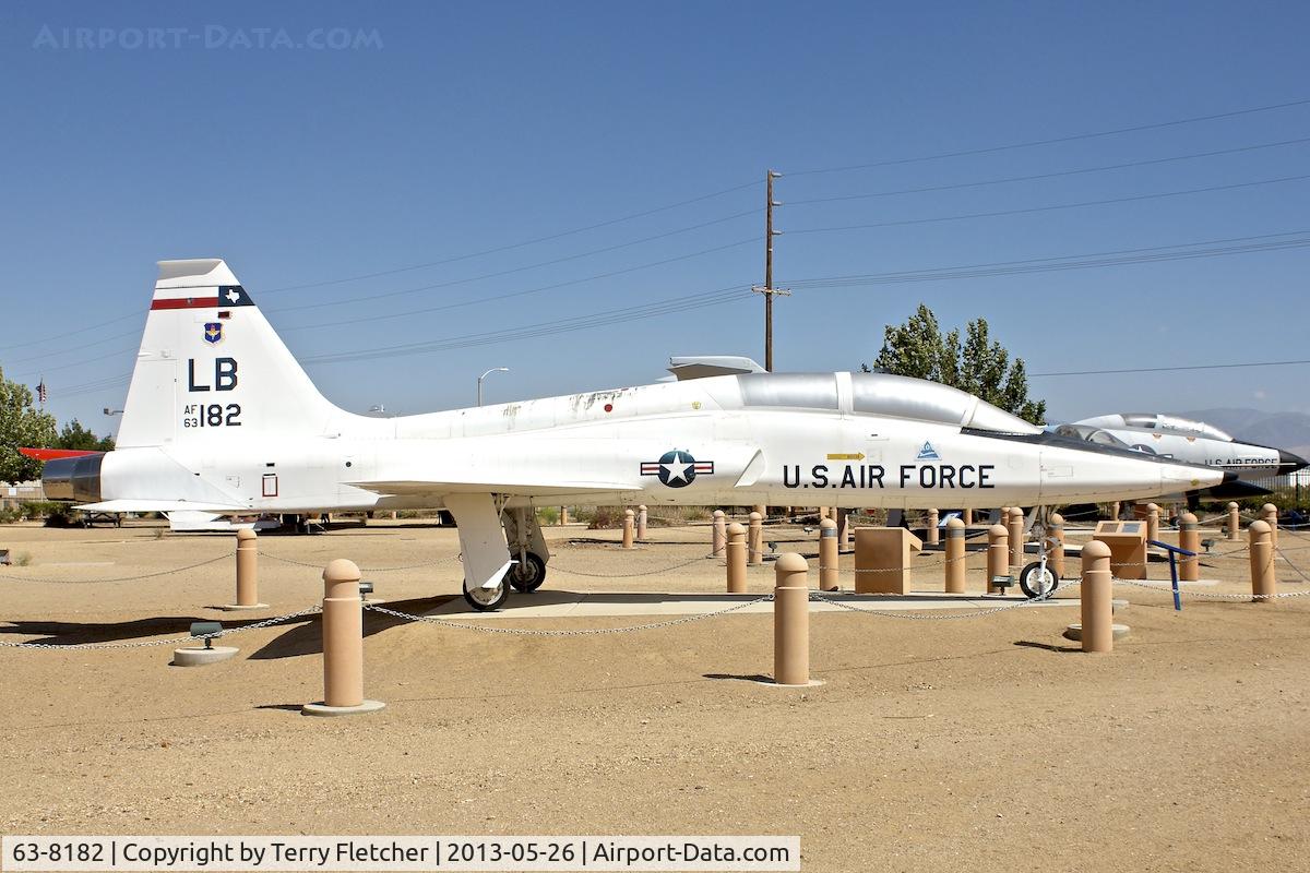 63-8182, 1963 Northrop T-38A-50-NO Talon C/N N.5529, Exhibited at the Joe Davies Heritage Airpark at Palmdale Plant 42, Palmdale, California