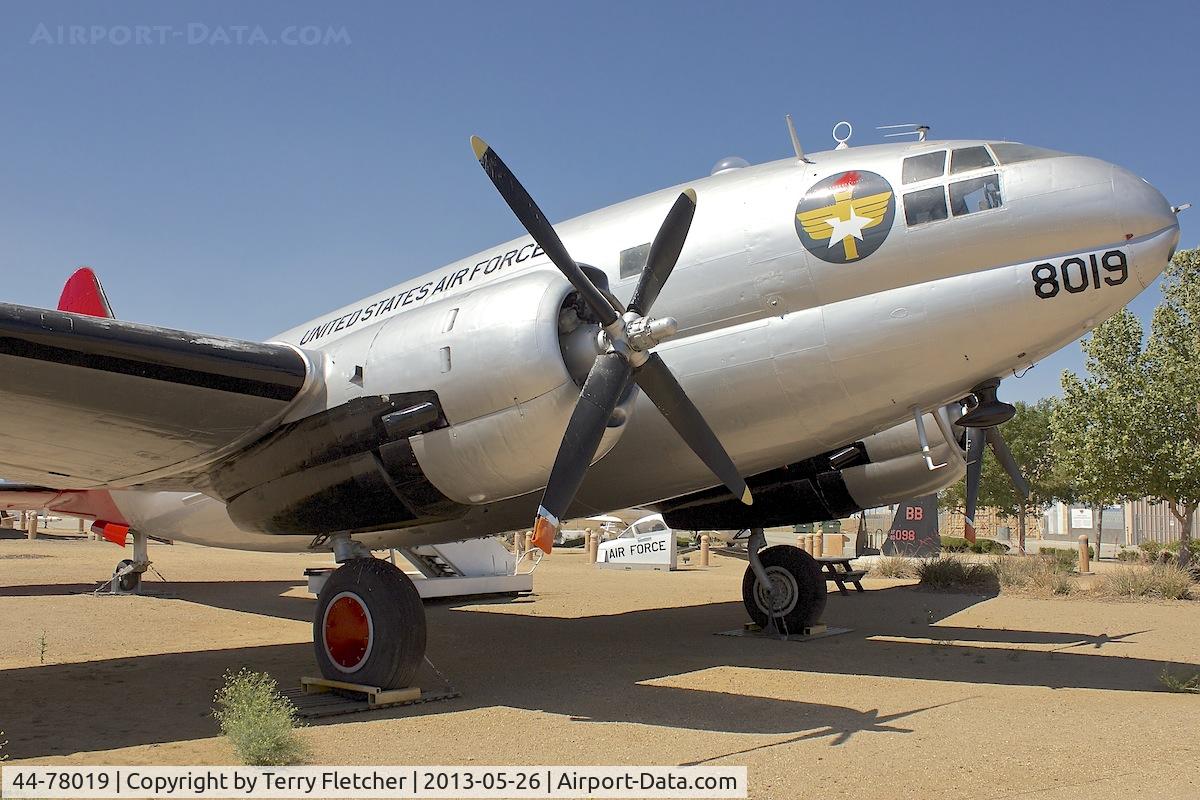 44-78019, 1945 Curtiss C-46D-15-CU Commando C/N 33415, Exhibited at the Joe Davies Heritage Airpark at Palmdale Plant 42, Palmdale, California