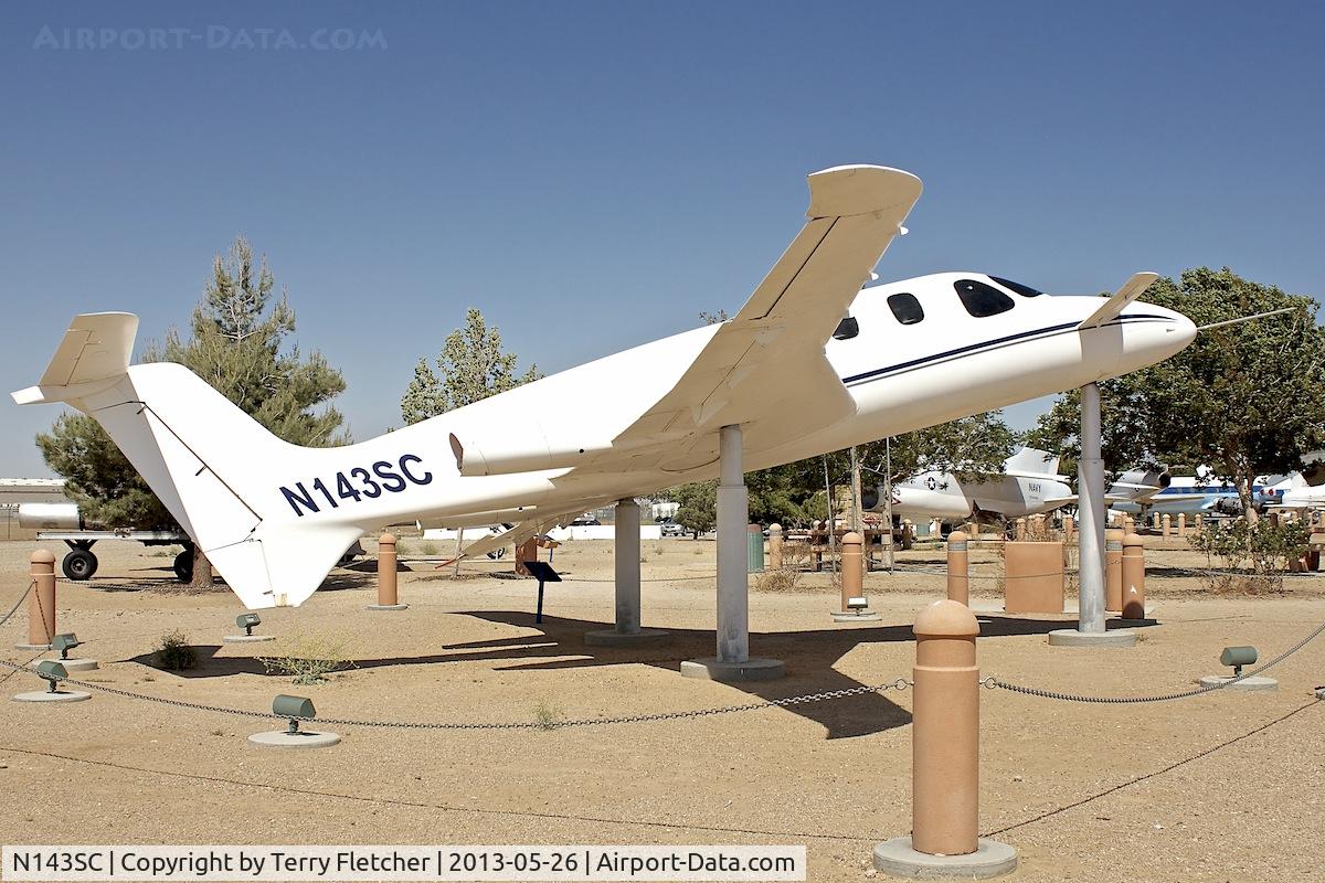 N143SC, Scaled Composites 143 C/N 001, Exhibited at the Joe Davies Heritage Airpark at Palmdale Plant 42, Palmdale, California