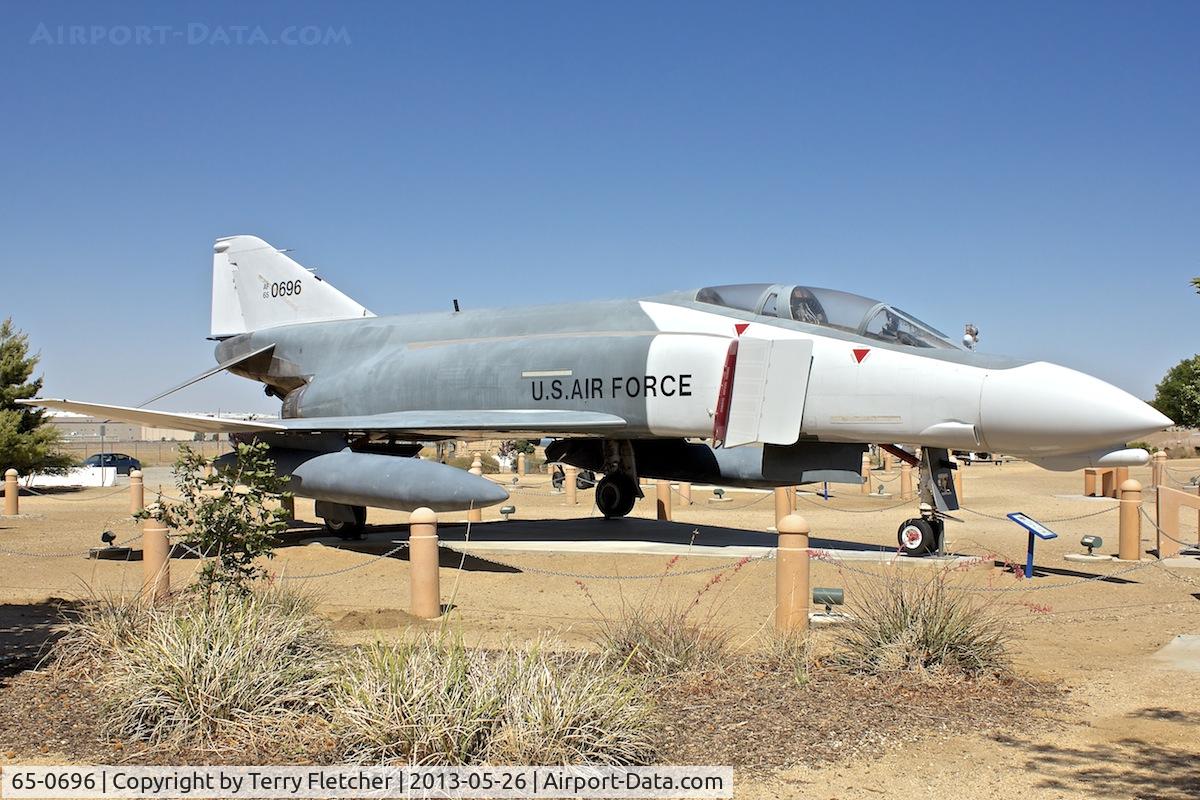 65-0696, 1965 McDonnell F-4D Phantom II C/N 1735, Exhibited at the Joe Davies Heritage Airpark at Palmdale Plant 42, Palmdale, California
