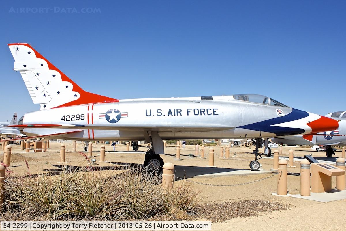 54-2299, 1954 North American F-100D Super Sabre C/N 223-179, Exhibited at the Joe Davies Heritage Airpark at Palmdale Plant 42, Palmdale, California
