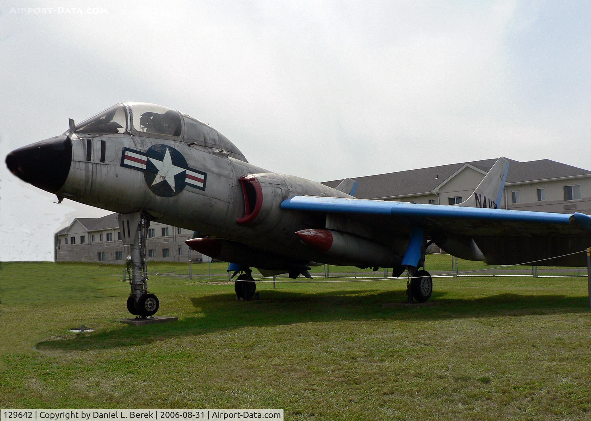 129642, 1954 Vought F7U-3M Cutlass C/N 11, The Cutlass was still at the museum when I took this picture, August 31, 2006.