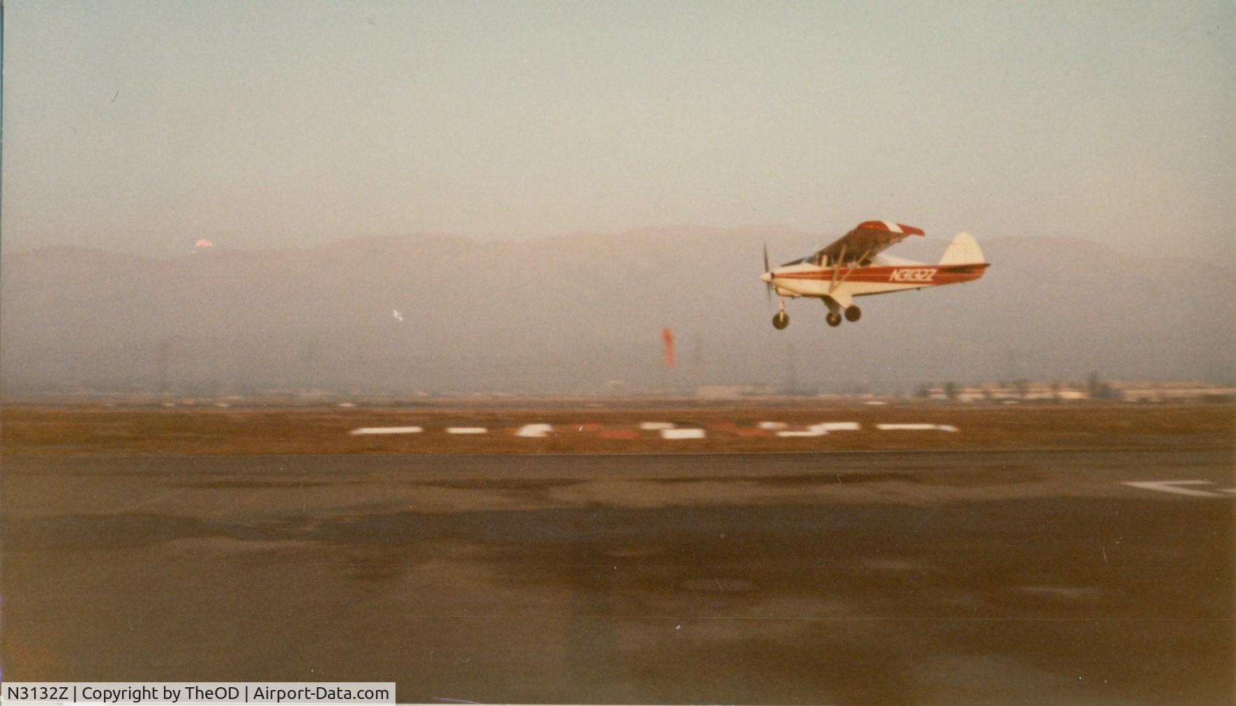 N3132Z, 1959 Piper PA-22-150 C/N 22-7077, Taken at Fremont airport in CA on 17 Jan. 1980